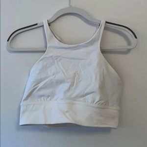 Lulu Lemon White Long Line Bra